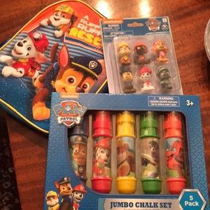 Paw Patrol Backpack, Sidewalk Chalk & Mini Figures Set